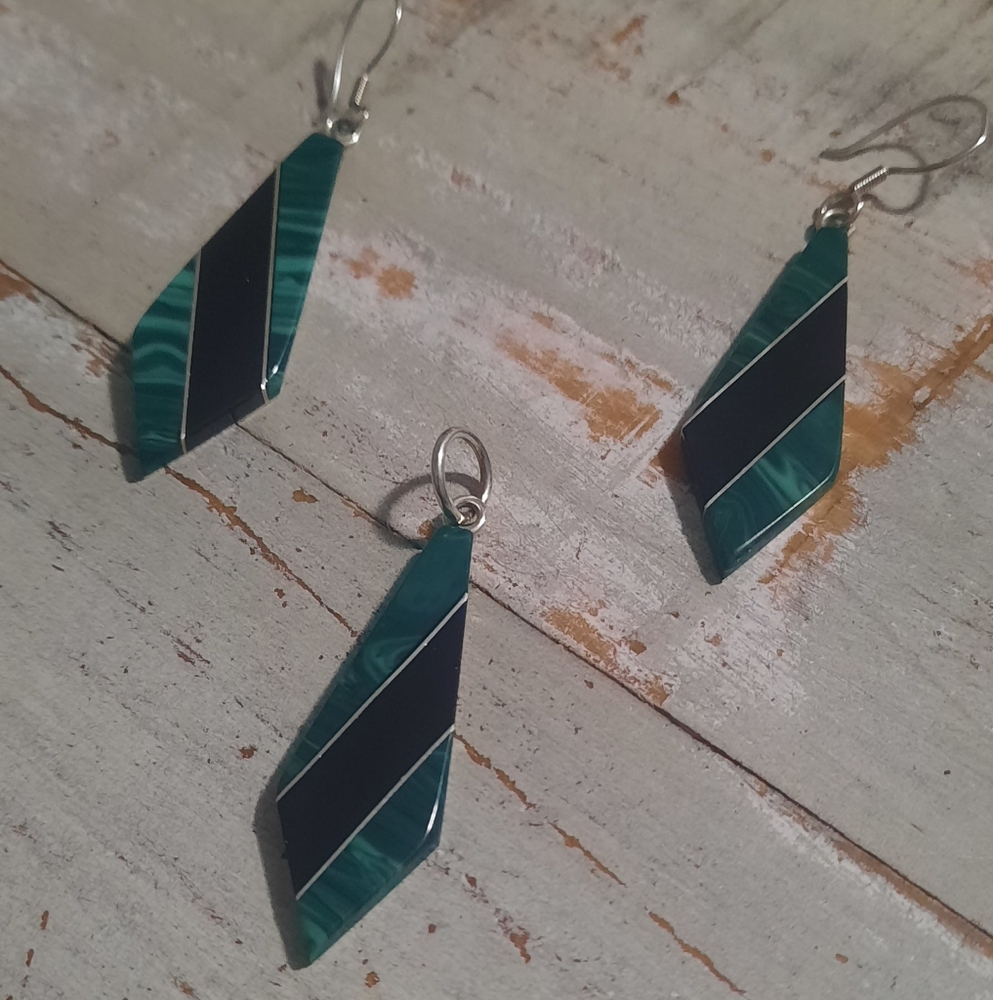 Antique Mexico 925 Sterling Silver set